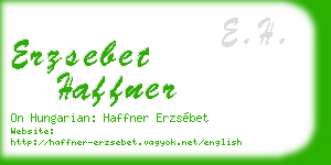 erzsebet haffner business card